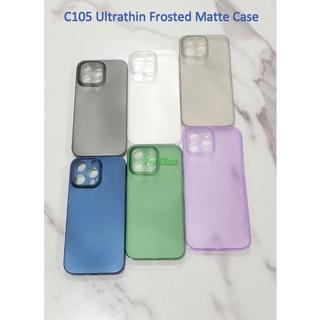 C105 Iphone X / XS / XR / XS MAX / 11 / 11 PRO / 11 PRO MAX Frosted Matte Case Ultrathin Premium+Len