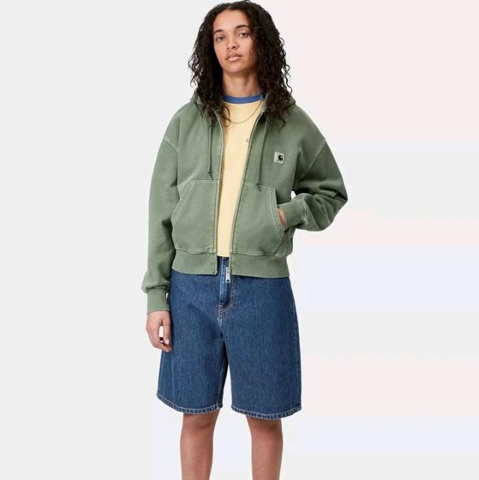 CARHARTT WOMEN PANT - W' BRANDON SHORT - BLUE - 100% ORIGINAL
