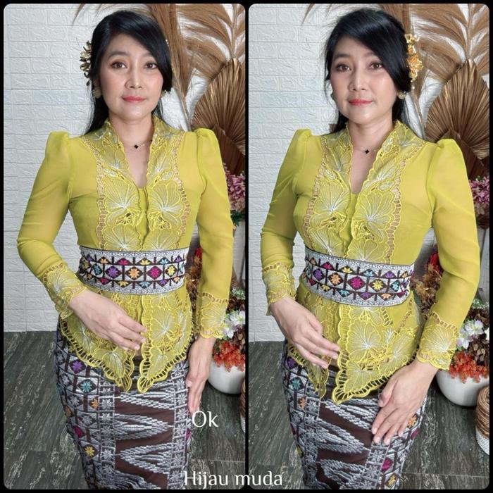Baju Jadi bordiran motif uluwatu tangan panjang