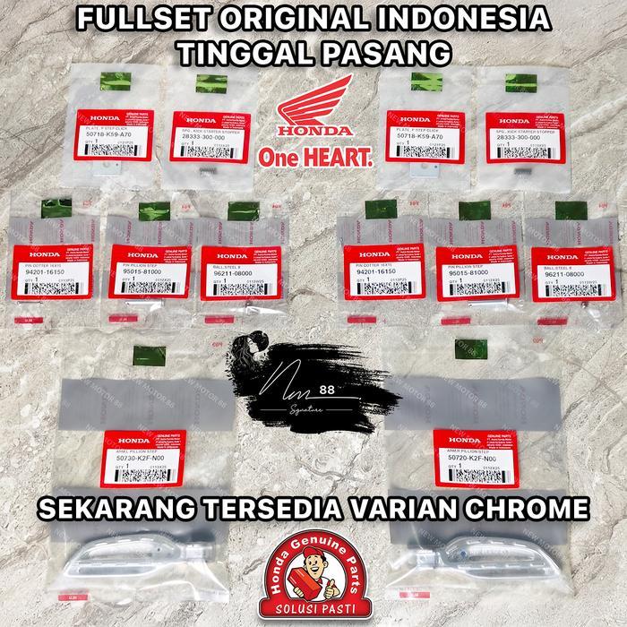 Sale Footstep Step Belakang Alumunium New Scoopy 2021 2022 2023 2024 K2F Pnp Beat Vario Original Ahm