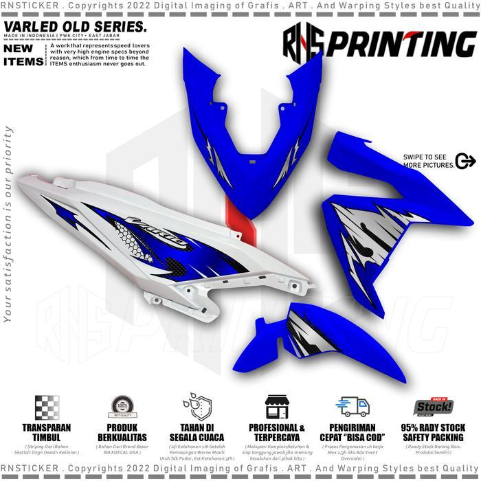 VRV24 Striping transparan Vario 125-150 Led Old New desain Stiker Striping Vario Click 125 2015-2018