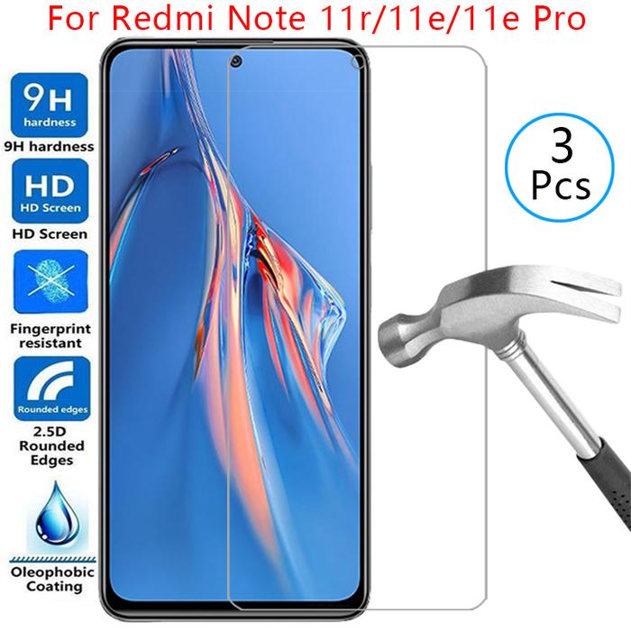 case for xiaomi redmi note 11e pro 11r cover tempered glass on