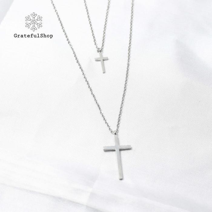 Abigail Necklace SILVER (KALUNG SALIB ABIGAIL) STAINLESS STEEL