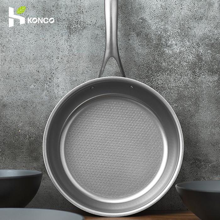 Titanium Frying Pan Honeycomb Non-stick Steak Frying Pan Omelet Pan