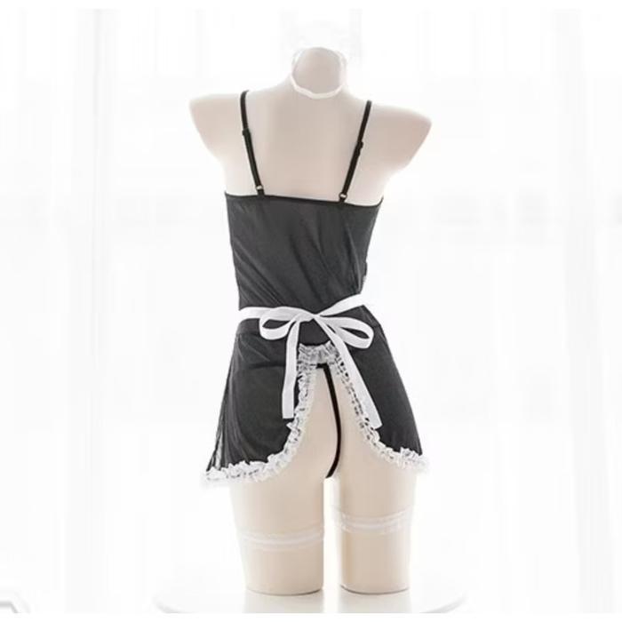 OBRAL Lingerie JUMBO Set Seksi Cosplay Pelayan Maid Renda