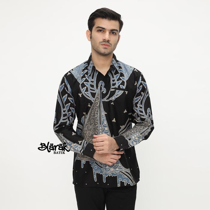 BATIK BLARAK - Batik Pria Nararya Biru