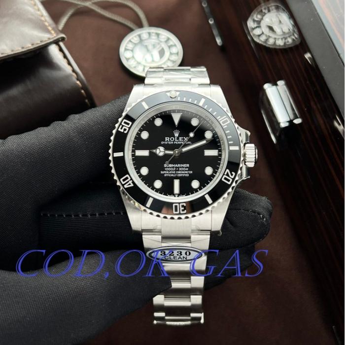 OK GAS SWISS TIER 5RolexSubmariner Replica Watch Black Dial Clean Factory 41mm