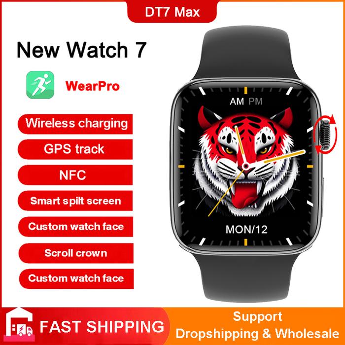 2022 New 1.9 Inch DT7 Max DT NO.1 7 Smart Watch 7 GPS Track NFC
