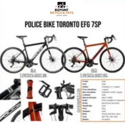 SEPEDA BALAP/ROAD BIKE POLICE BIKE TORONTO EFG 7SP - Black