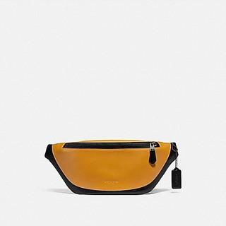 Tas COC F79149 Warren Belt Bag in Colorblock yellow amber