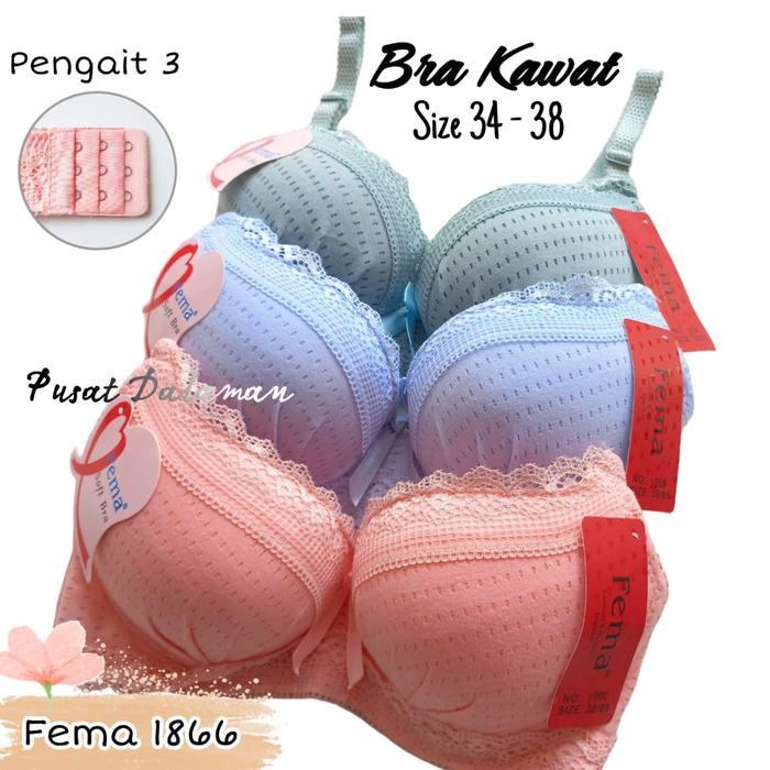 BRA KAWAT SOFT BRA PREMIUM BUSA TEBAL CUP A KECIL FEMA 1866 28261