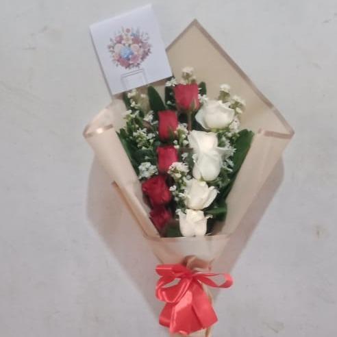 Buket Bunga Mawar Fresh Bunga Mawar Merah Mix Bunga Mawar Putih Good Quality
