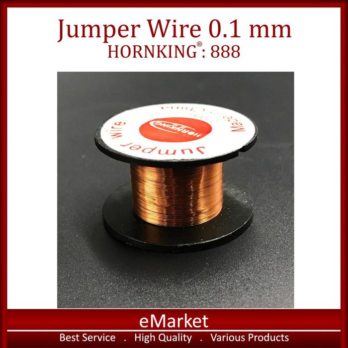 Jumper Wire 0.1 mm HORNKING 888 - Kawat Tembaga Tipis Kabel Email Copper untuk HP SMD