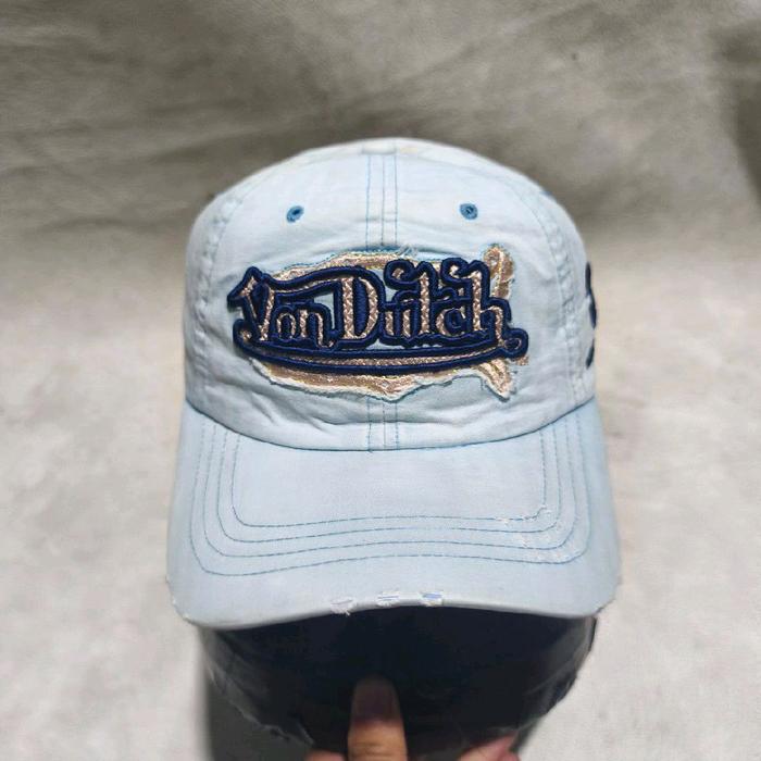 Topi snapback pria vonducth biru bekas