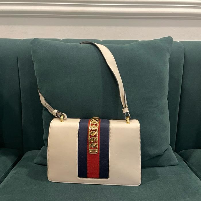 preloved gucc sylvie - tas second vintage branded sylvi leather
