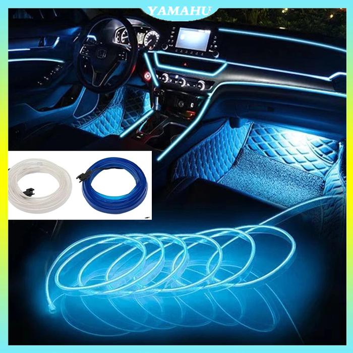 Lampu LED Strip Neon USB Fleksibel Panjang Light Dekorasi Interior Mobil Suasana Interior Lampu
