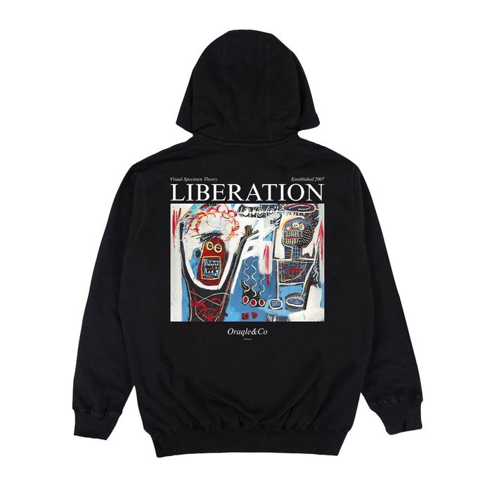 Oraqle Sweater Pullover Hoodie LIBER HOOD BLACK