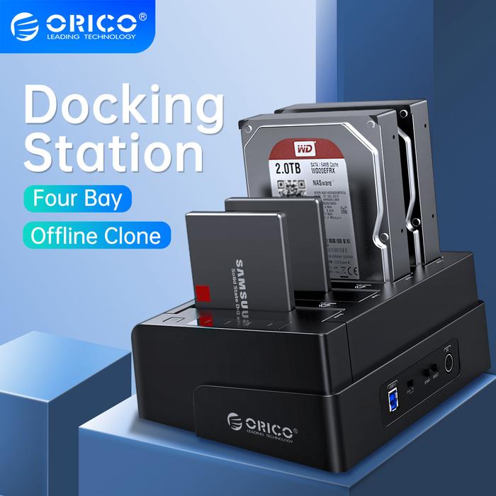 ORICO 4 Bay Hard Drive Docking Station with Offline Clone SATA to USB