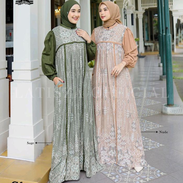 Shaveena Dress By Latisza √ Gamis murah √ Gamis adem √ Gamis Premium √ Gamis latisza