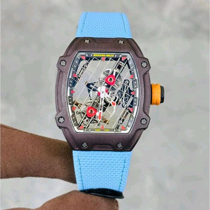 Jam Tangan Keren HwRichard*Mille RM27-04 Rafael Nadal Swiss Carbon NTPT Super Clone