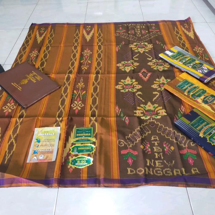 Sarung Donggala New ATBM A1 Motif Terbaru Sarung Sutra Tenun Jahit Tengah