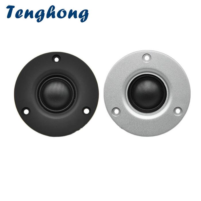 Tenghong 2pcs Tweeter 4Ohm 60W Audio Treble Speaker 25 Core Silk Film