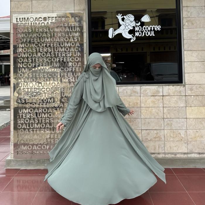 Mahissa dres/ abaya simple/ abaya fashion/dres muslimah by Azzahierfashion
