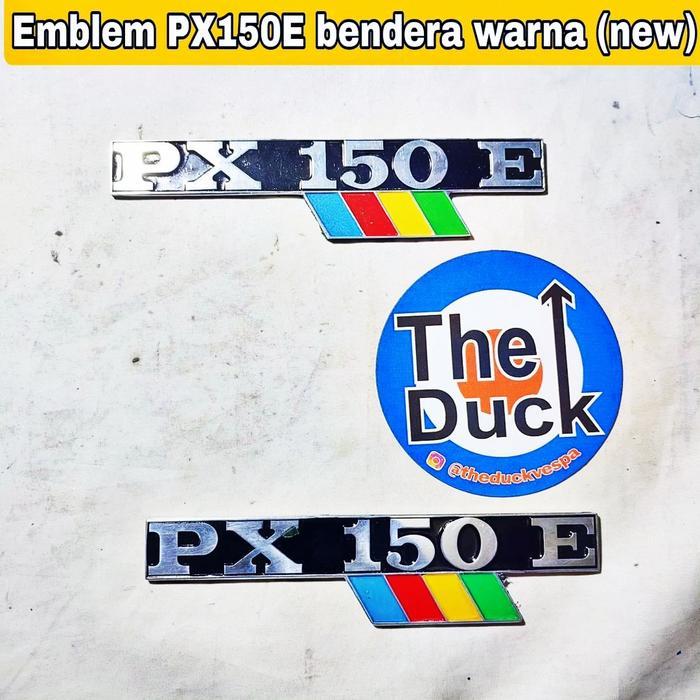 Emblem Tepong Samping Vespa Excel Exclusive PX 150 P150XE warna [NTS]