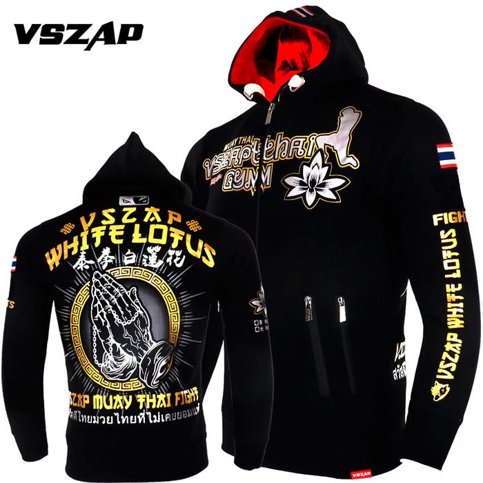 Vszap Pusat Sweatshirt Muay Thai Penyiaran Hoodie Muay Thai