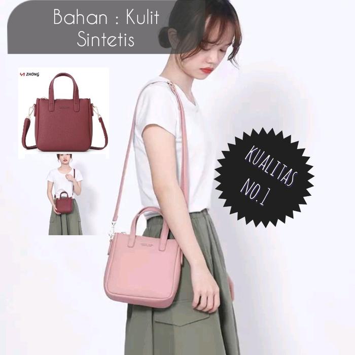 TAS SLEMPANG WANITA RAVEN FASHION KOREAN Kulit santai urban minimalism Selempang
