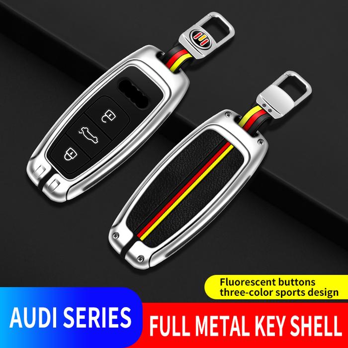 Casing Penutup Kunci Jarak Jauh Mobil Paduan Seng untuk Audi A6 A7 A8