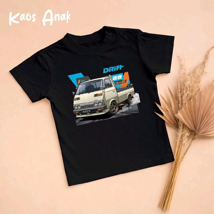 Kaos Distro Untuk Anak Motif Mobil Pickup Colt L300 Bahan Katun Pria Wanita Adem dan Nyaman