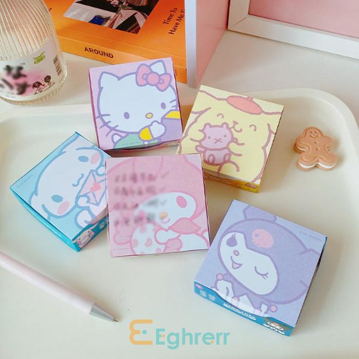 EeghrerrKartun Sanrio Buku Catatan Siswa Memo Belajar Catatan Tempel Buku Pegangan Lucu Jepang