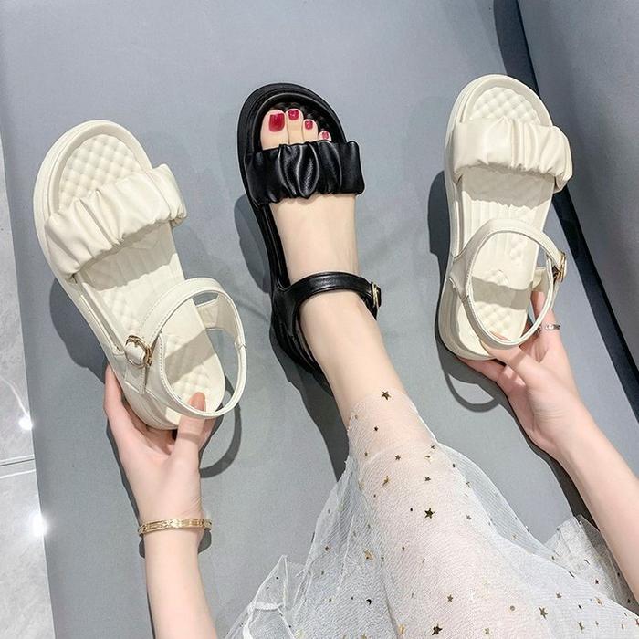 NEEDXUSS -#A56 Sandal Wedges Tali Kekinian Fashion Wanita Terbaru Import Premium Quality Korea Sytle