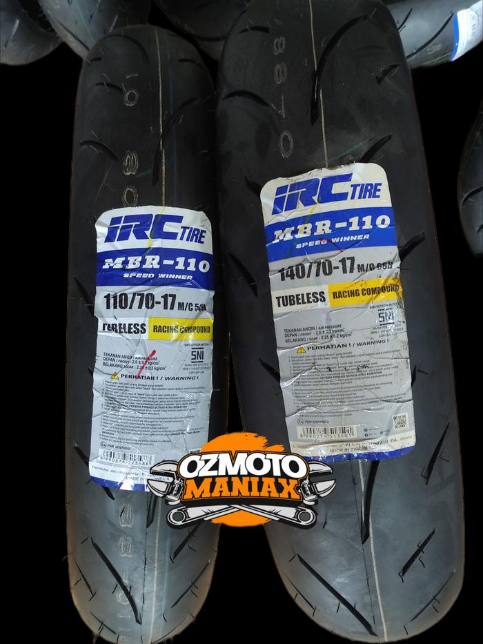 Paket Ban IRC MBR-110 size 110/70-17 & 140/70-17 (Soft Compound)