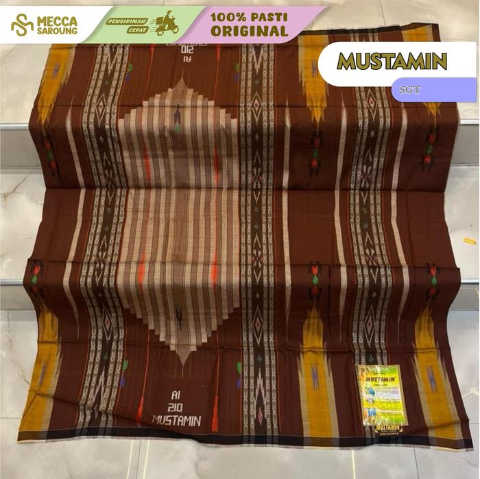 Sarung Mustamin SGT Songket Gunung Timbul Full Sutra