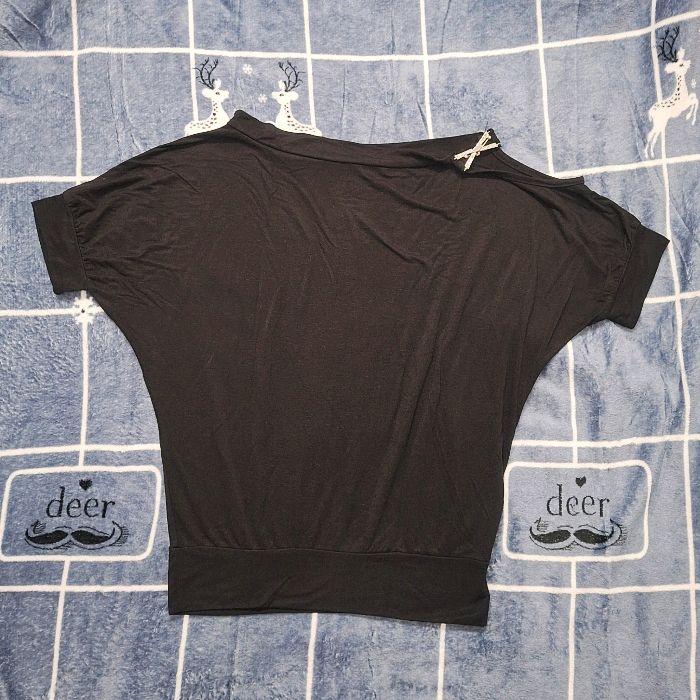 Baju Atasan / Blouse / Tops Hitam import Bangkok - All Size (preloved/bekas)