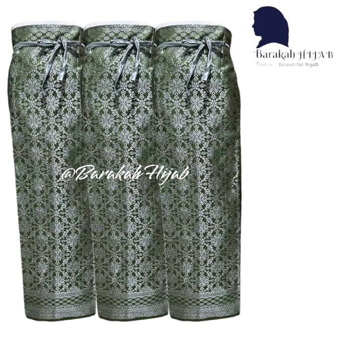 Rok Songket Kebaya Tradisional Panjang 103 Cm Lebar 155 Cm Bahan Kain Tenun Premium Adem Serut Tali 
