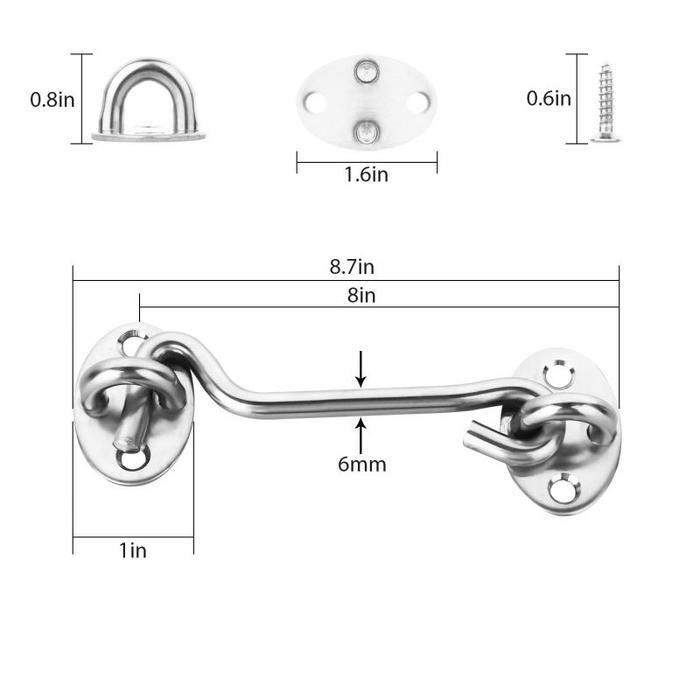 Isi 2 Pengait Window Stainless Kaitan Jendela Hak Angin Jendela