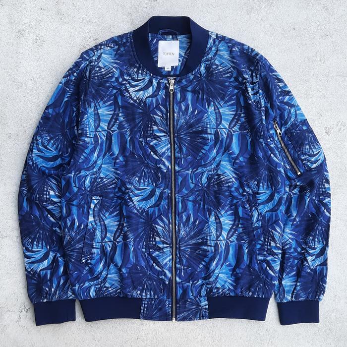 Topten Bomber Jacket Bahan Linen Size L Motif Floral