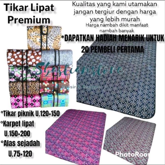 Tikar lipat TIKAR PIKNIK KARPET LIPAT ALAS SEJADAH