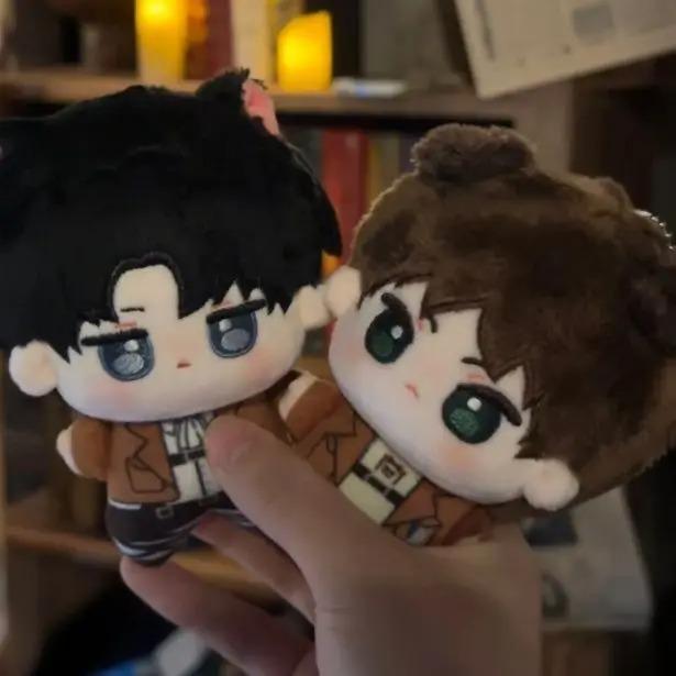 10cm Anime Attack on Titan Levi Ackerman Cute Cartoon Print Plush