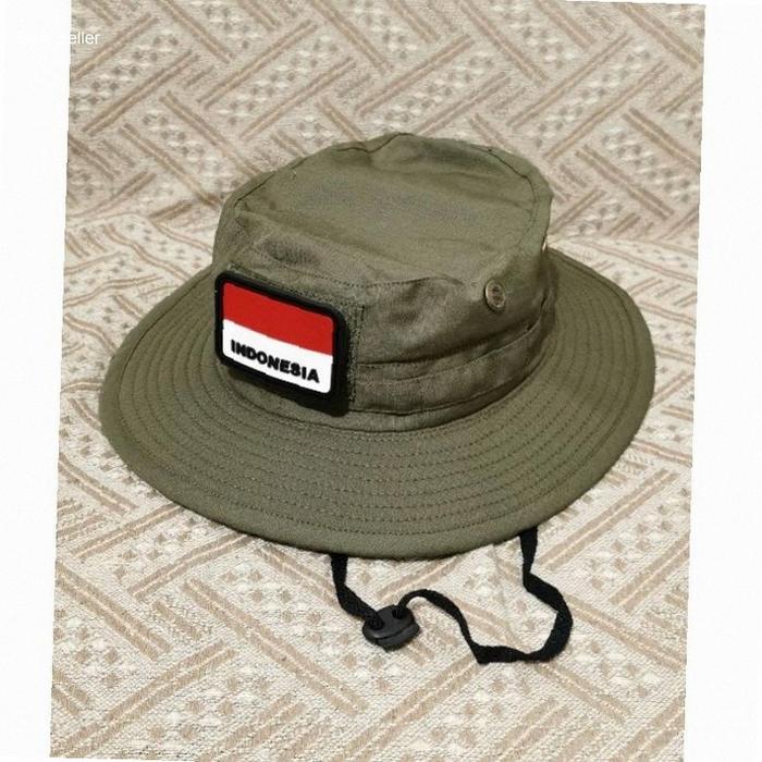 Topi tactical rimba kawat polisi Brimob satpolpp olive hijau Army hitam polos | Kekinian
