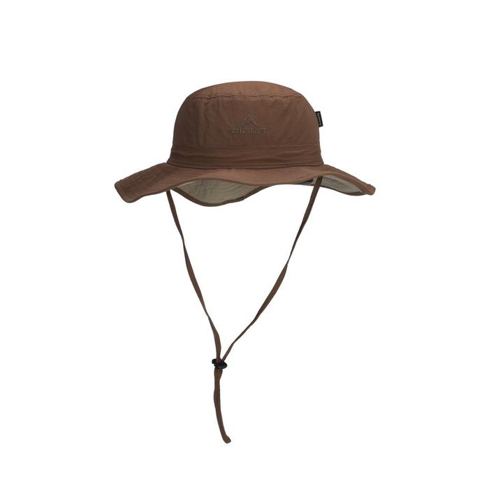 Topi Rimba Pria Eiger Original Bahan Nilon Warna Olive Beriun Jungle Hat