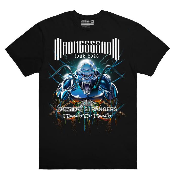 T-SHIRT MADNESSSHOW TOUR 2026 BESIDE STRANGERS & BLEACH