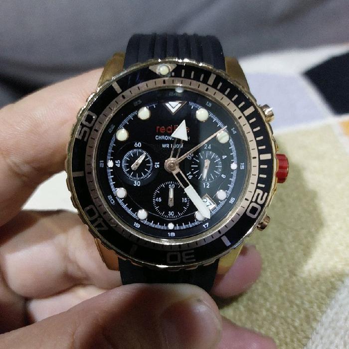 Jam Tangan Pria RED LINE mulus baterai quartz