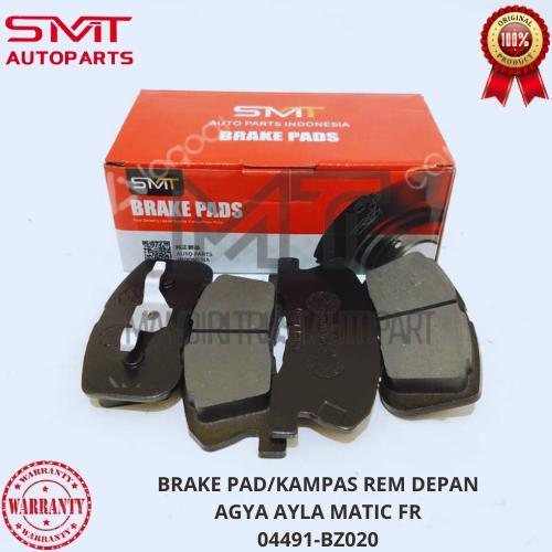 BRAKE PAD KAMPAS REM DEPAN AGYA AYLA MATIC SMT ORIGINAL GARANSI 1SET FR 04491-BZ020 Asli Foto