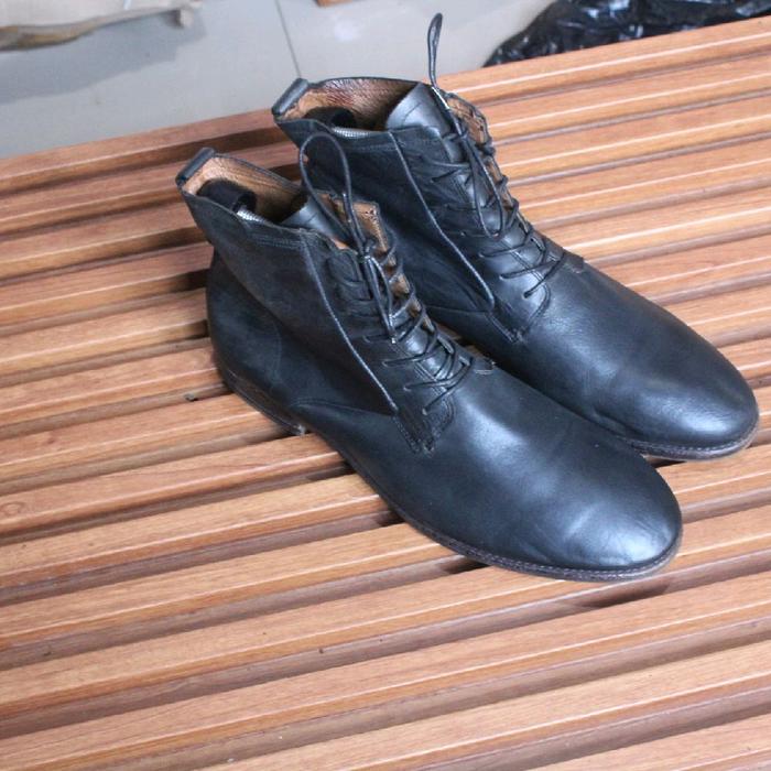 Chukka boot high kulitsemir necis "Aldo made in Portugal" upper kulit asli outsole t kokoh . sizeu