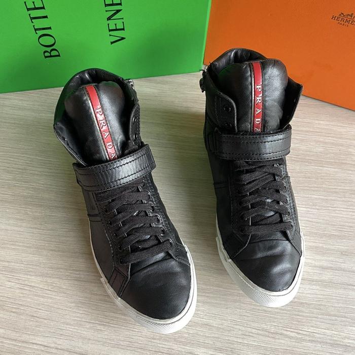 PRADA SHOES LEATHER SIZE 37