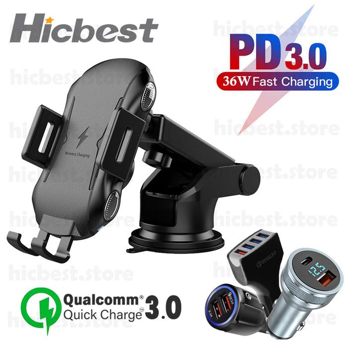 10W Car Wireless Induction Charger for iPhone Samsung Auto Wireless